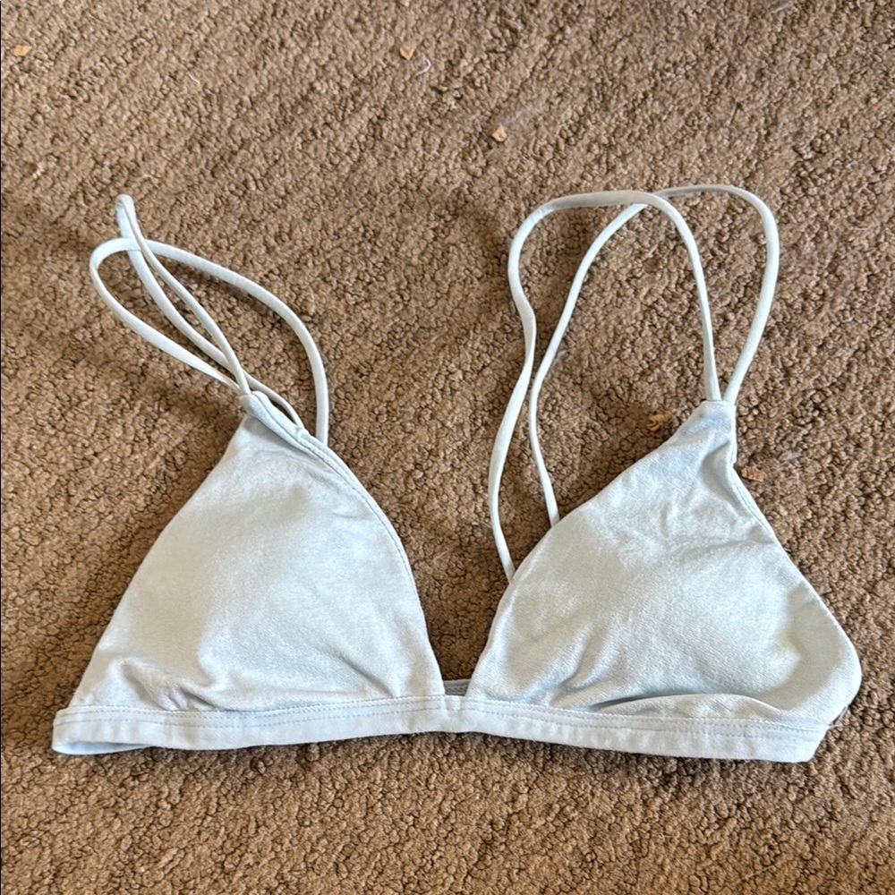 PacSun Light Blue Triangle Bralette